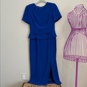 Maggy London Royal Blue Midi Dress